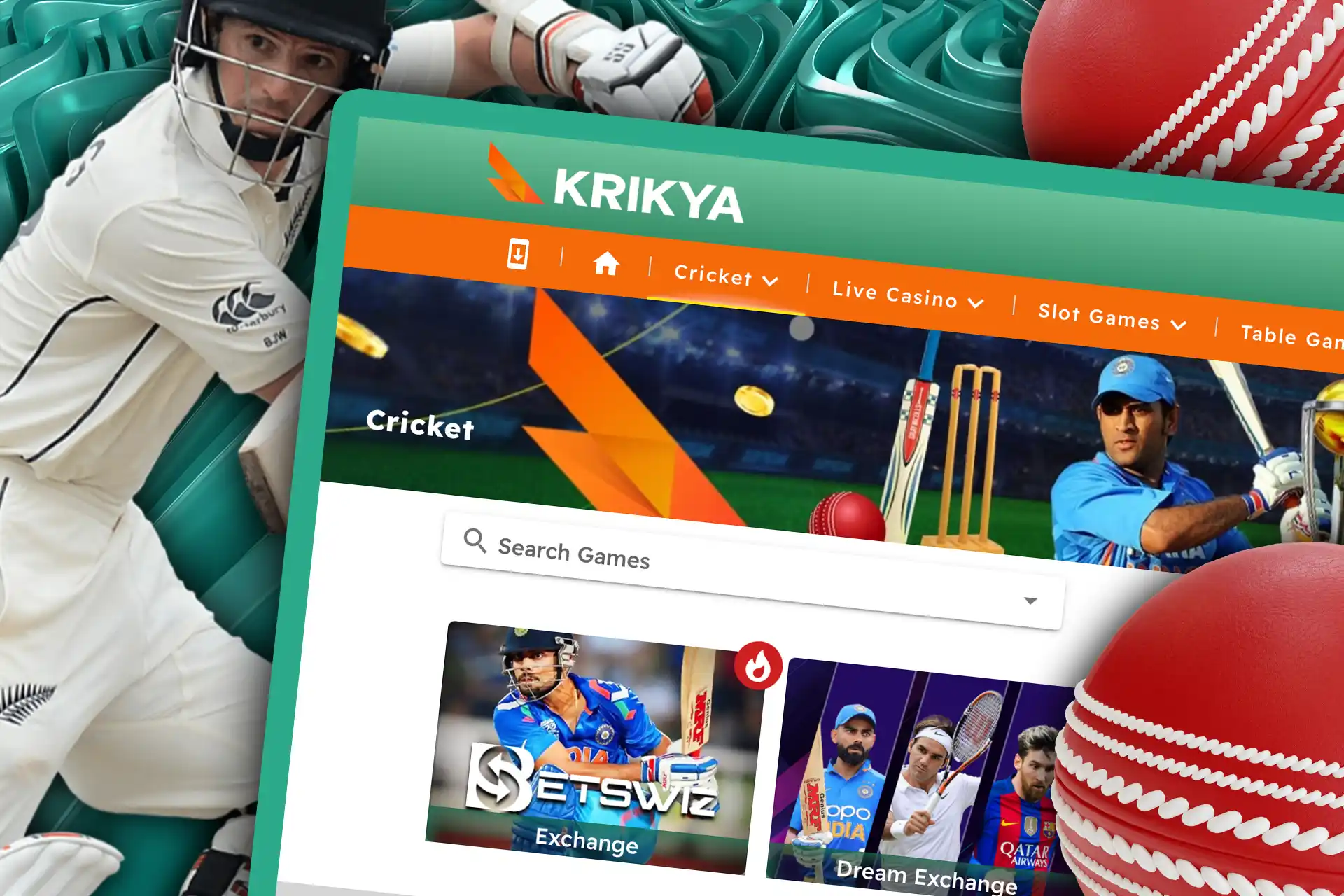 Krikya is a great site for betting on cricket.