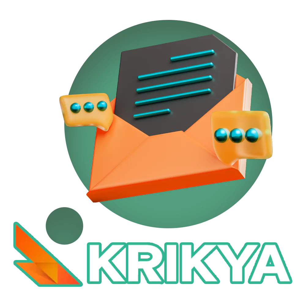 You can contact Krikya staff with any contact, that written on website.