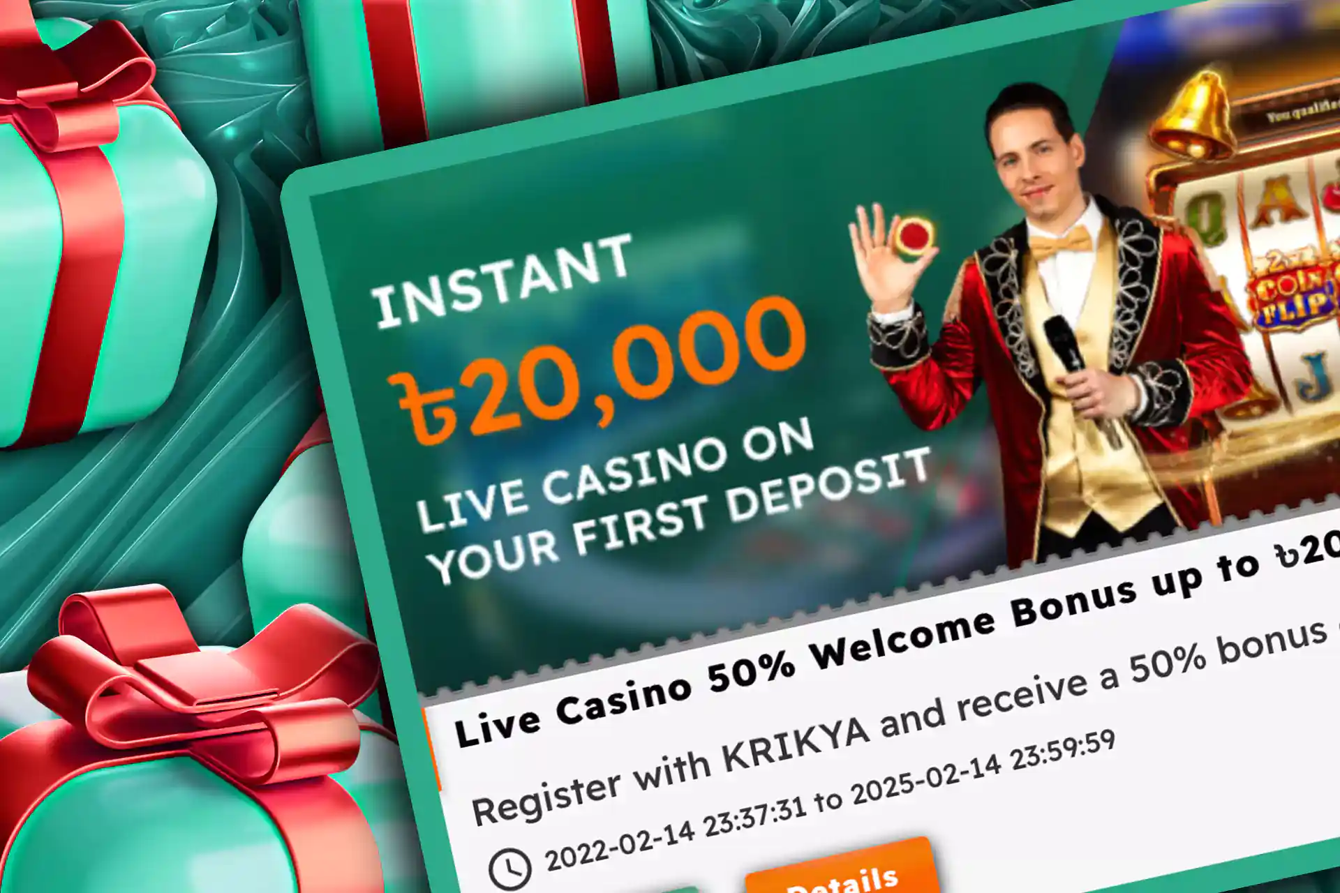 Claim your welcome bonus after first deposit.