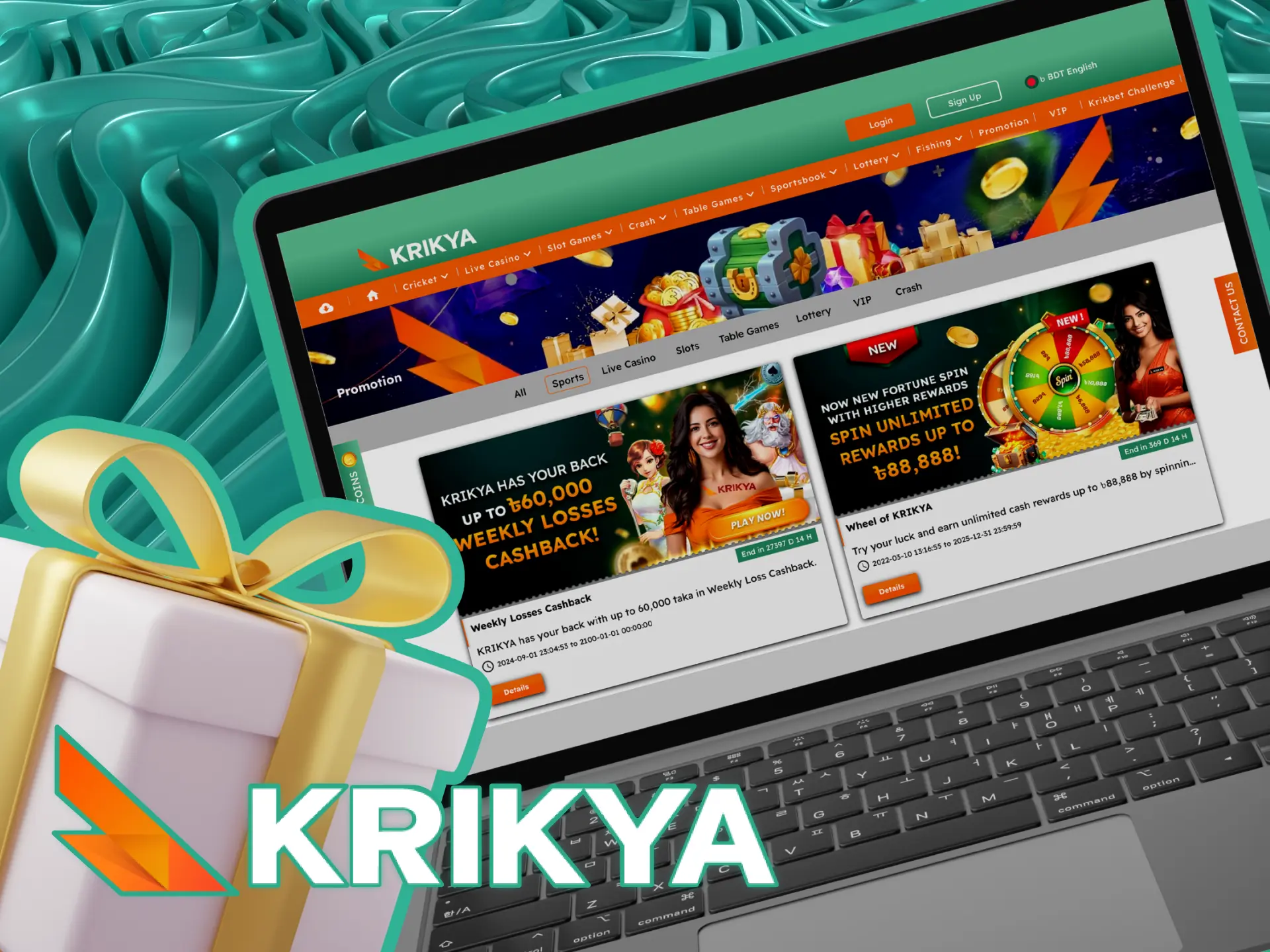 Place bets on cricket on the Krikya online casino website and receive bonuses.