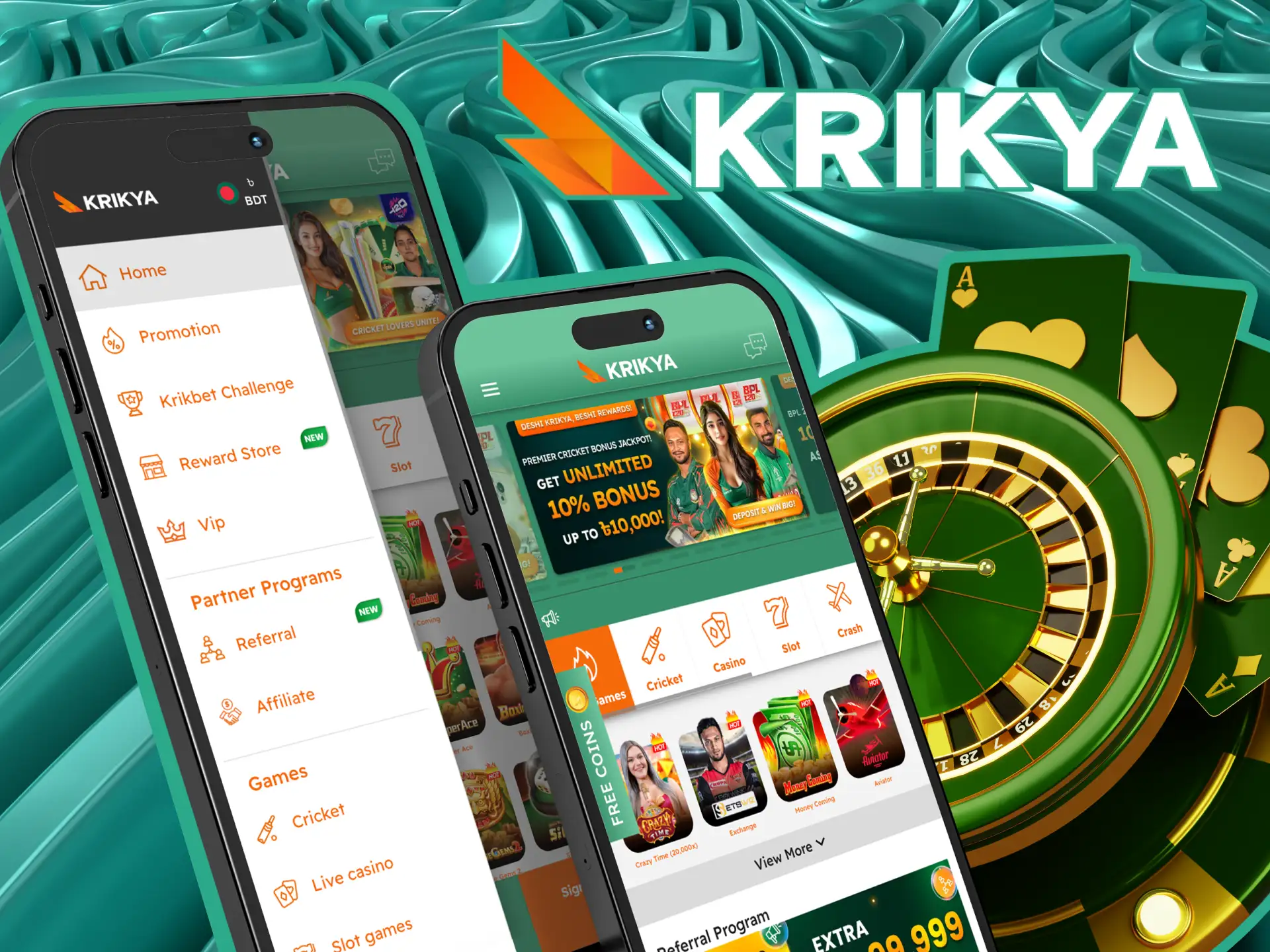 Discover the latest features in the Krikya app, including improved game graphics, new bonuses, the Wheel of Fortune, VIP program, and top games from leading providers.