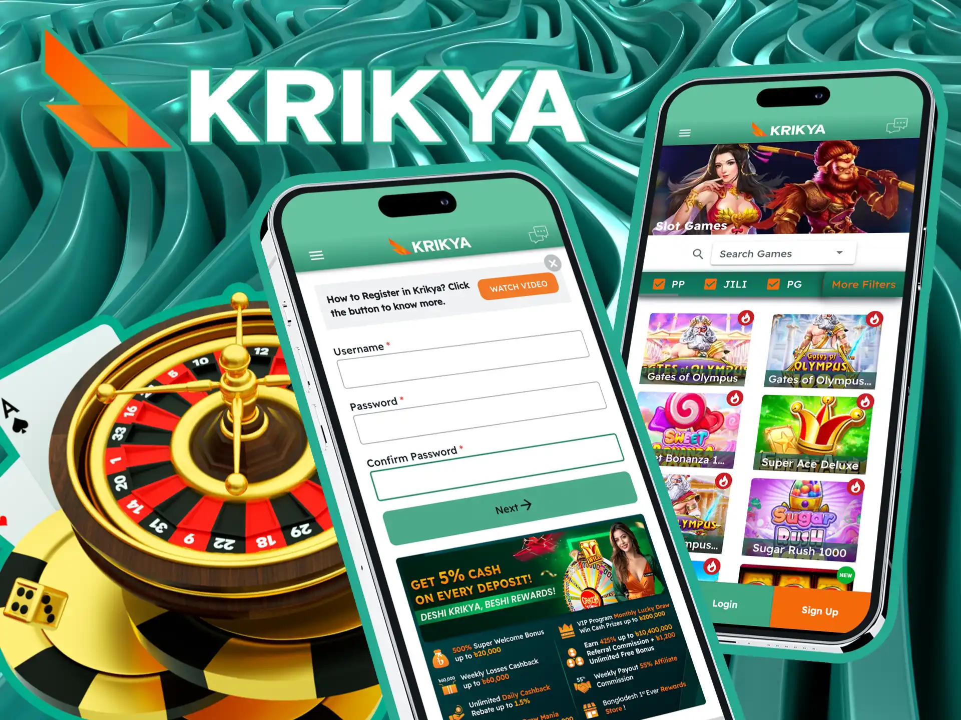 Start your winning journey with the Krikya official app by following simple steps to register, fund your balance, and place bets on casino games or sports events.