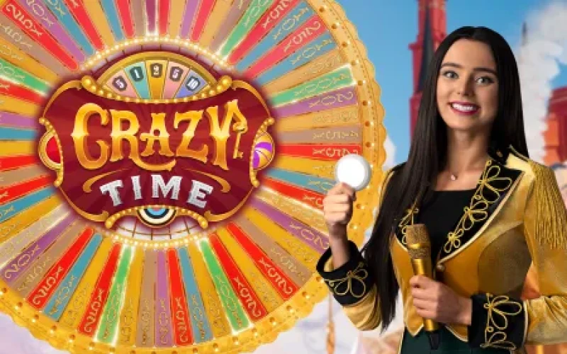 Choose Crazy Time game at Krikya online casino, play and win.