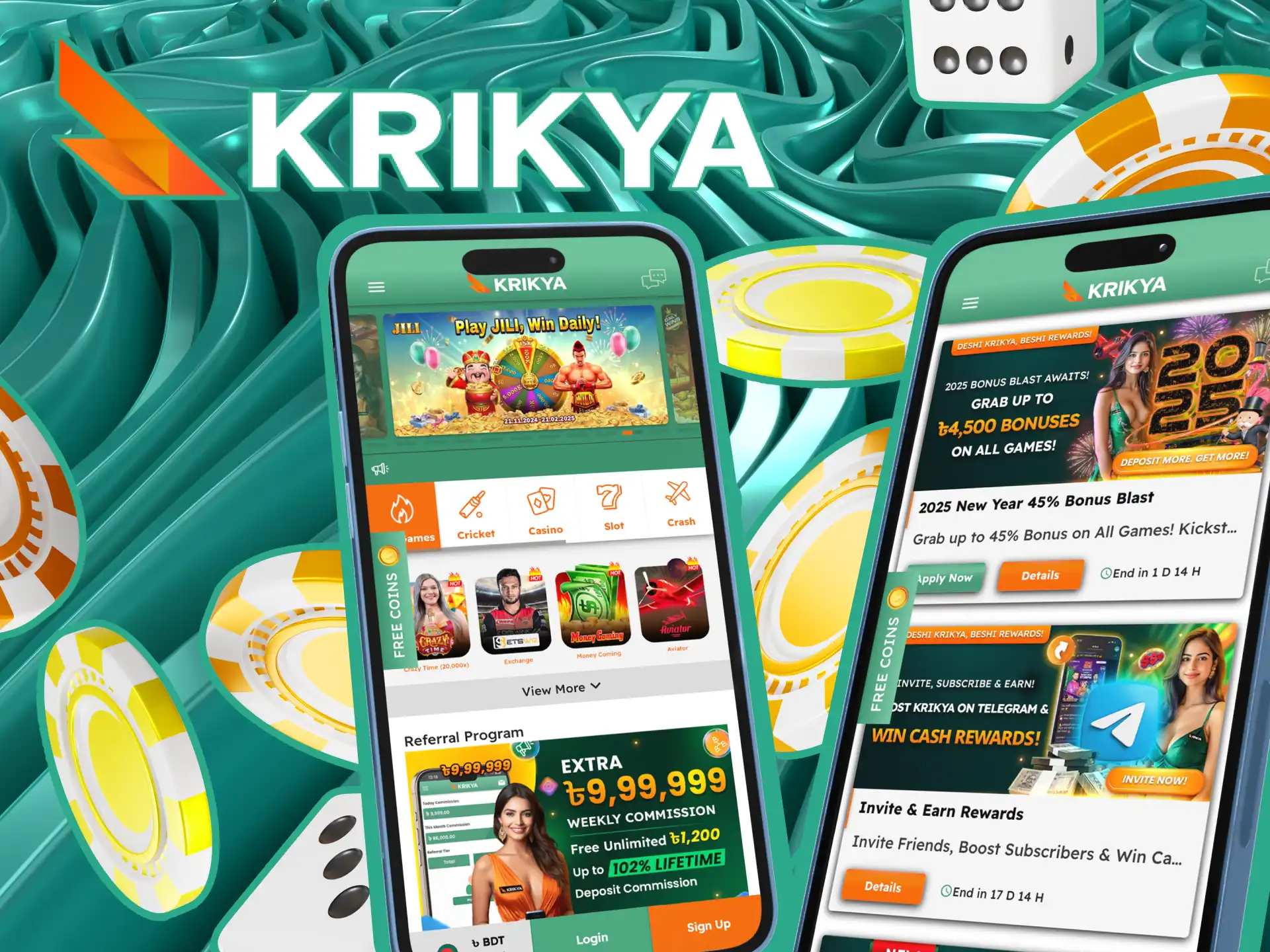 Explore Krikya’s mobile website and PWA, offering seamless access to casino games and sports betting in Bangladesh without needing to download an app.