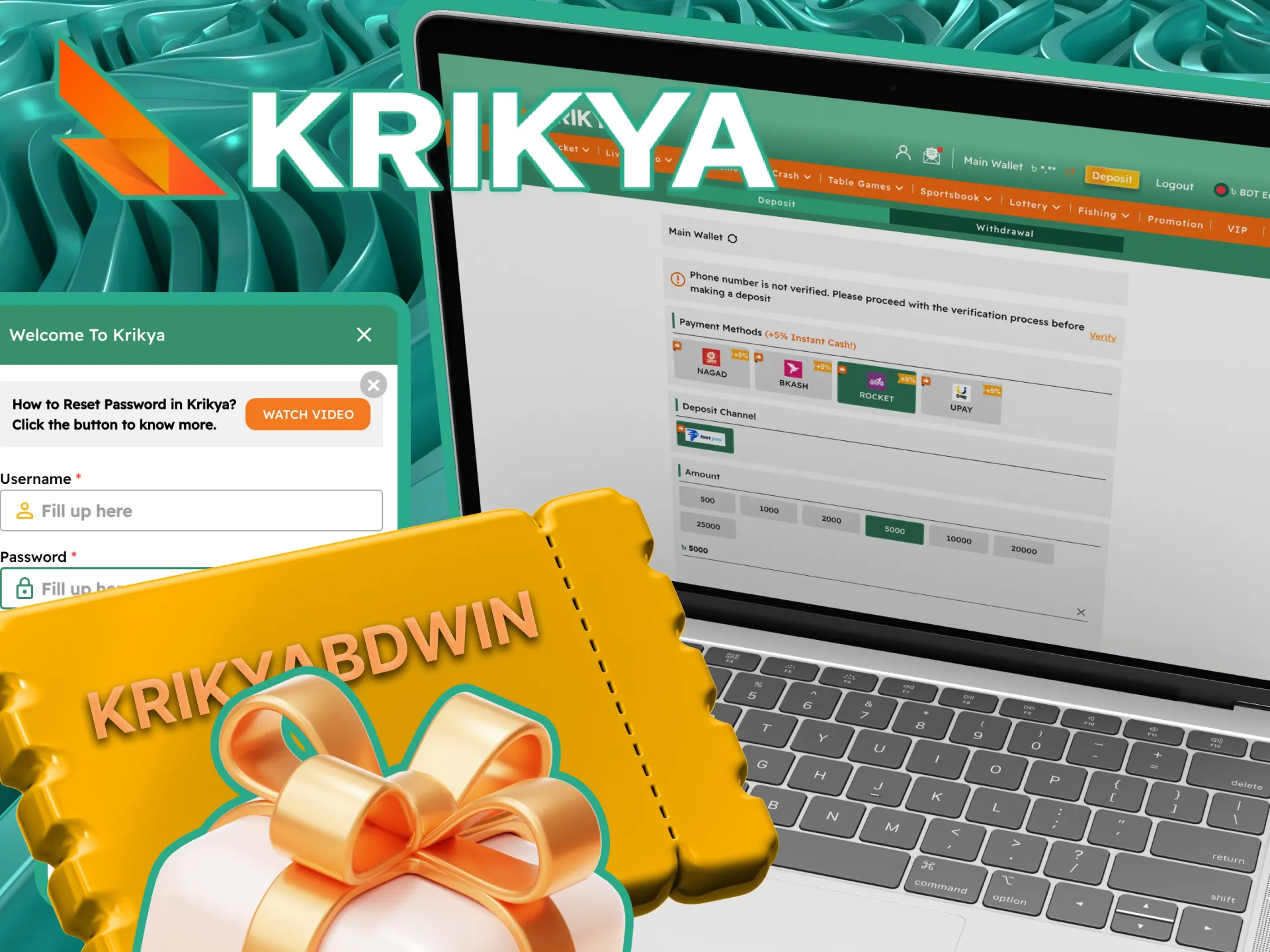 We have prepared step-by-step instructions on how to activate the procode on the Krikya online casino website.