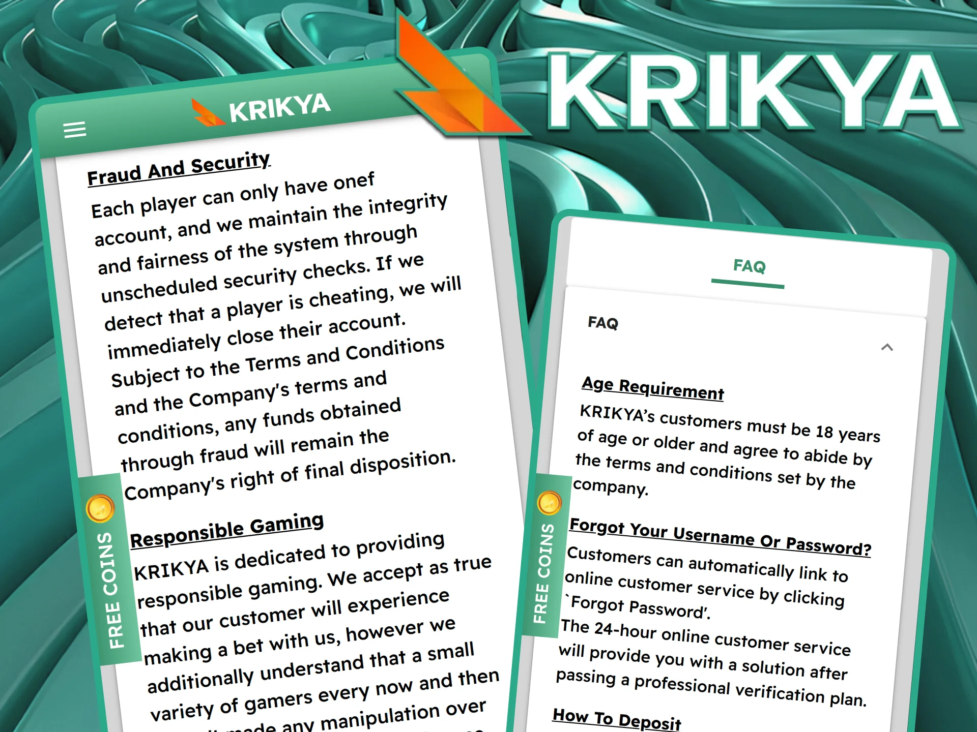 Ensure your safety with Krikya's secure app featuring encryption, multi-factor authentication, and safe payment methods for a trustworthy gambling experience.