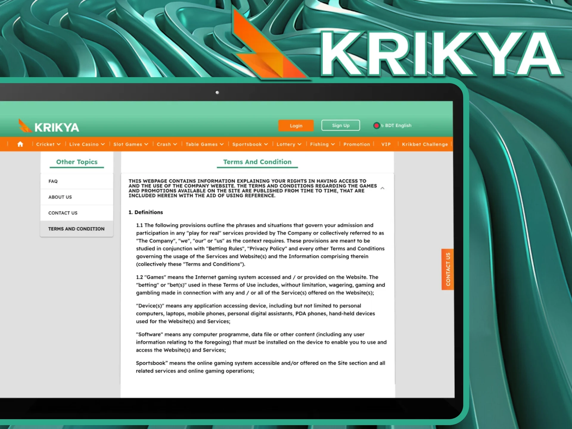 What are the conditions for using a procode at the Krikya online casino.