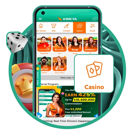 Explore the casino with over 1000 games including slots and table classics.