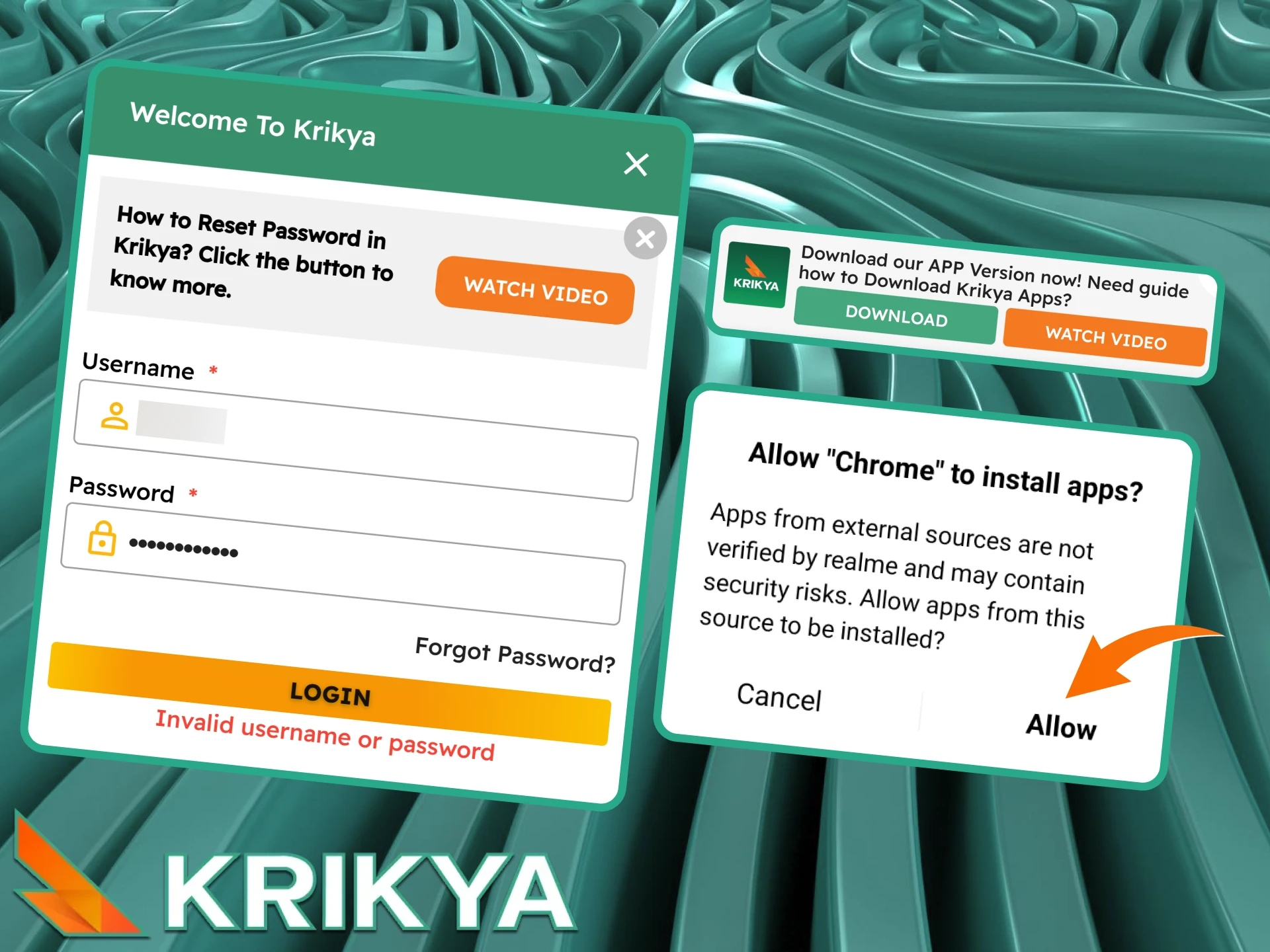 Find out how to quickly fix the Krikya app and continue playing without interruptions.