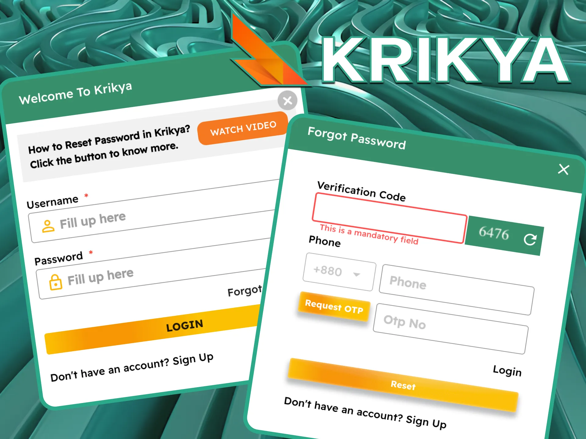 Get immediate help with Login and Account Issues to regain access to your Krikya profile securely.