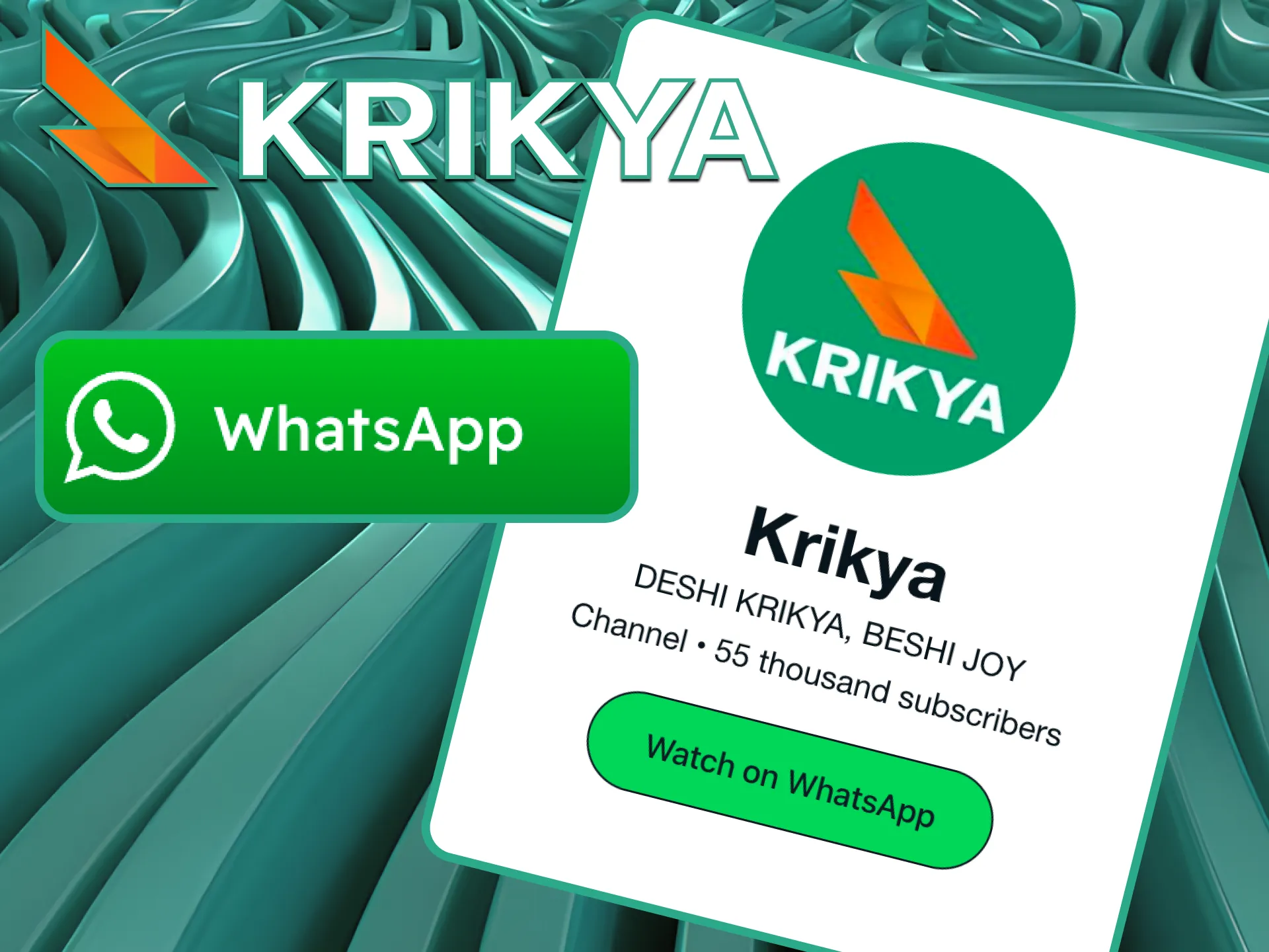 Message the Krikya WhatsApp Support number to receive personalized help right on your mobile device.