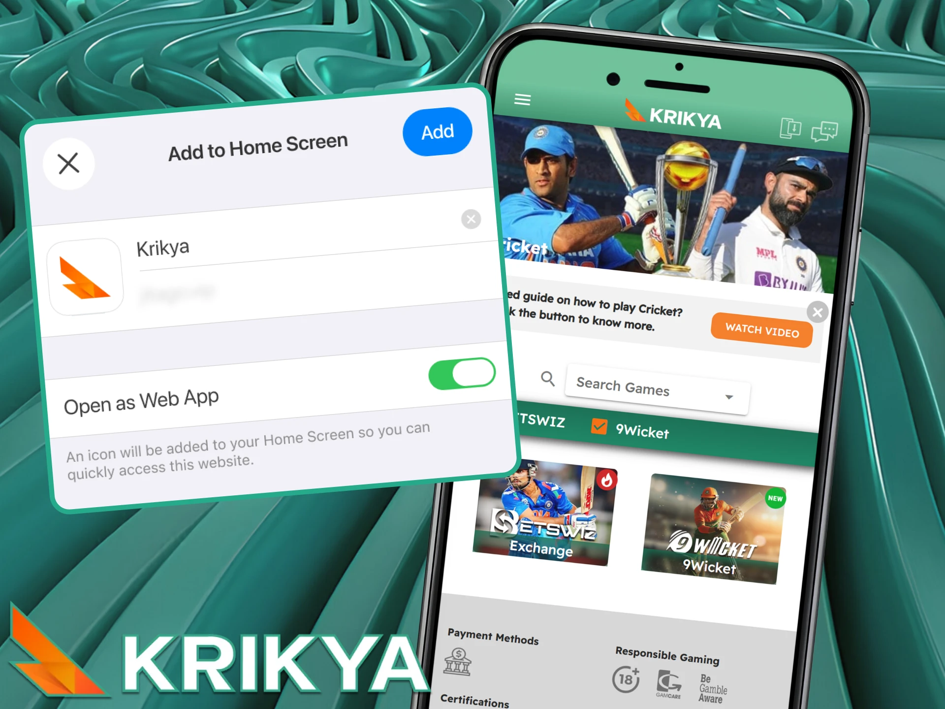 Download official Krikya app on your phone to follow IPL 2026 matches anywhere.