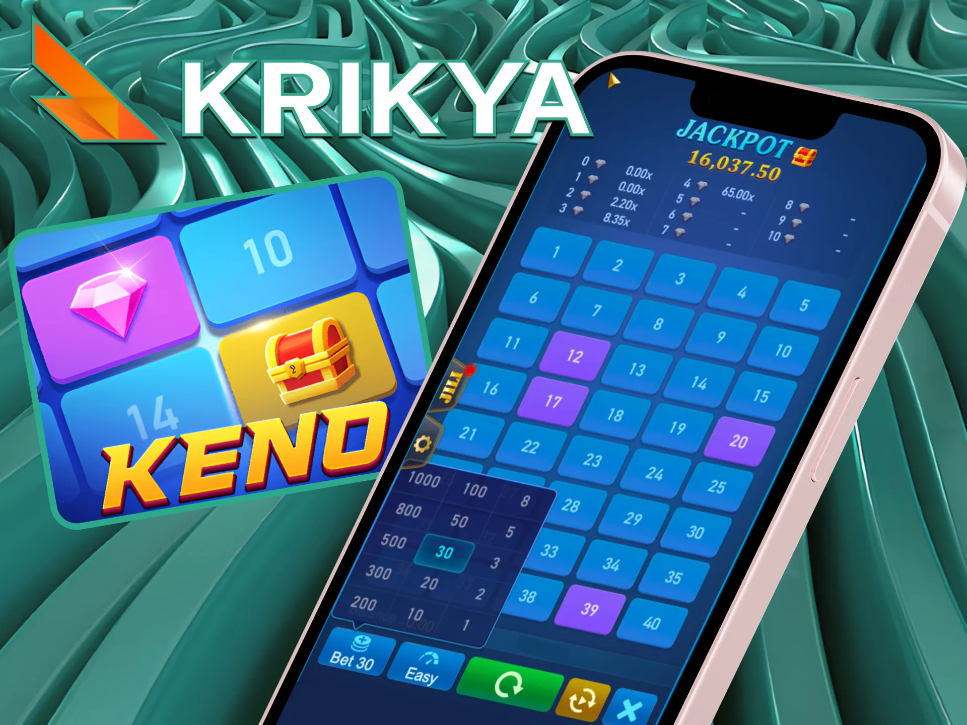 Experience seamless gaming when you play Keno on mobile with the Krikya app in Bangladesh.