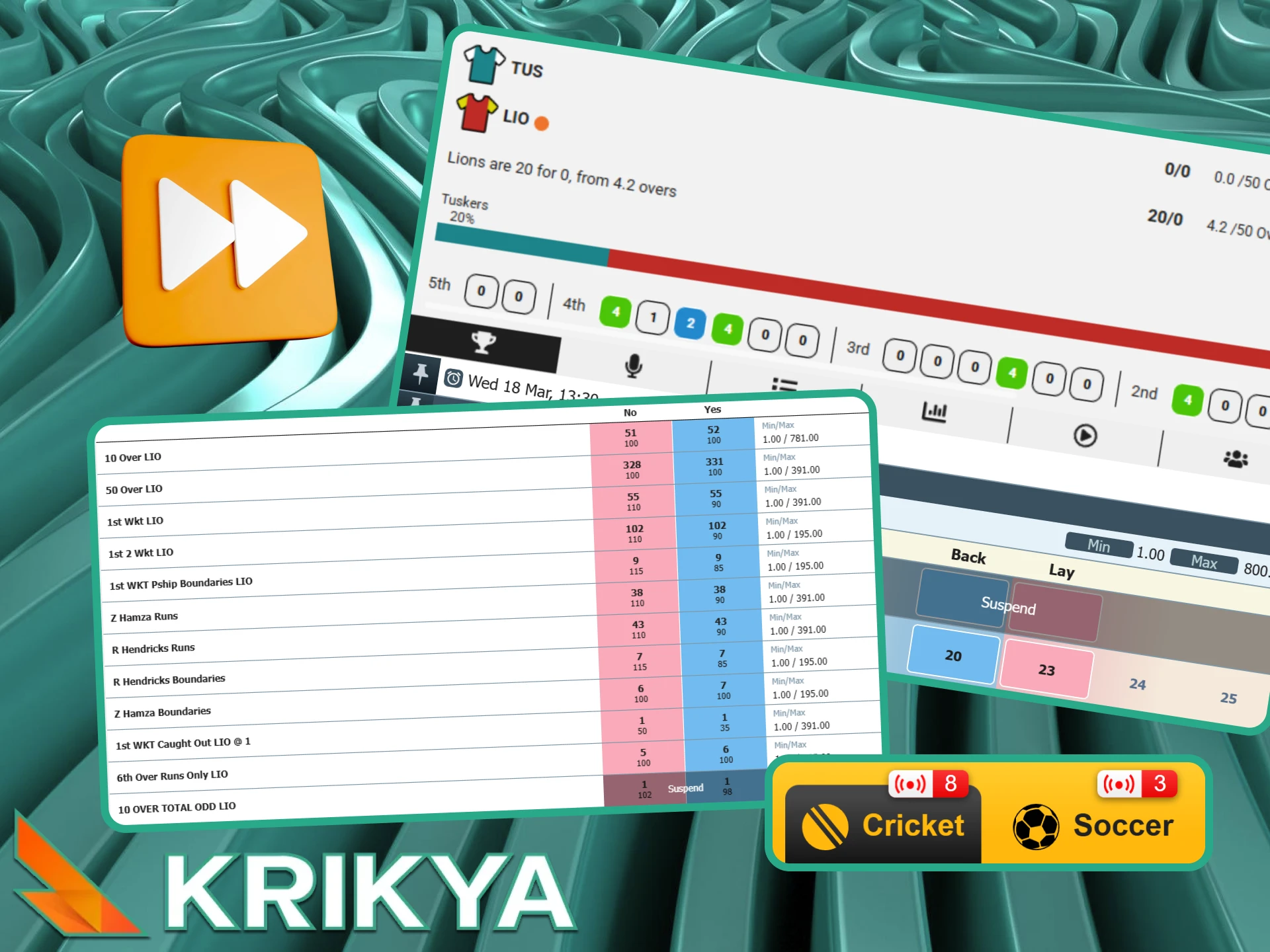Watch high quality Krikya live streaming to follow every match event in real time.