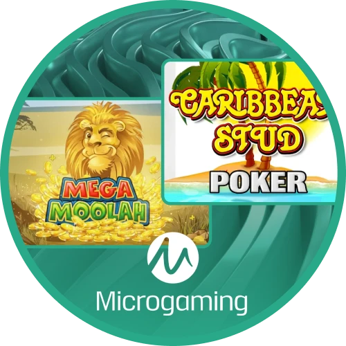 Explore a massive library of classic titles and jackpots from Microgaming.