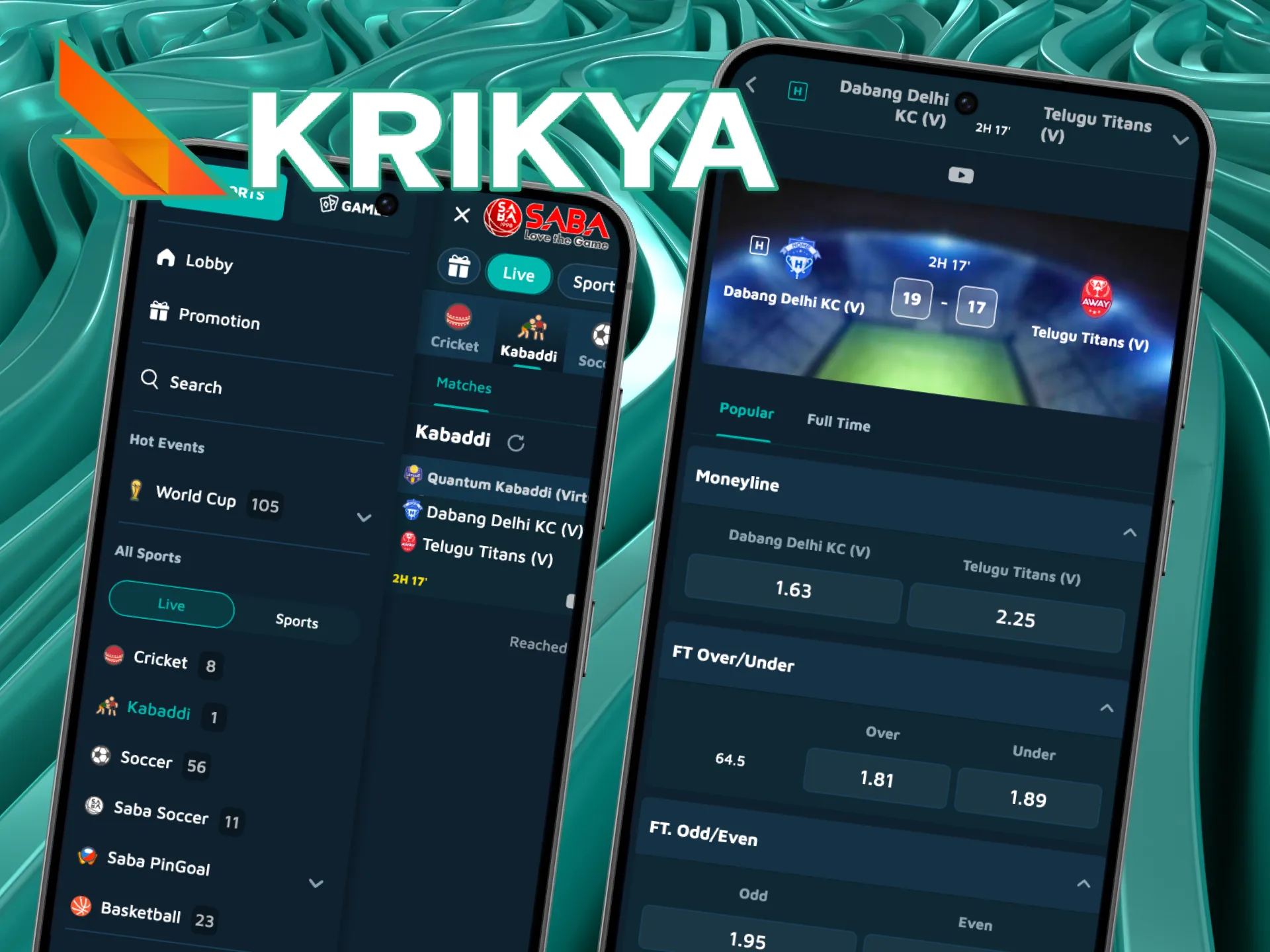Get the Krikya APK on your device to access the Kabaddi App features.